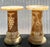 Alabaster Vintage Italian Carved Alabaster Pedestals - A Pair For Sale - Image 8 of 10
