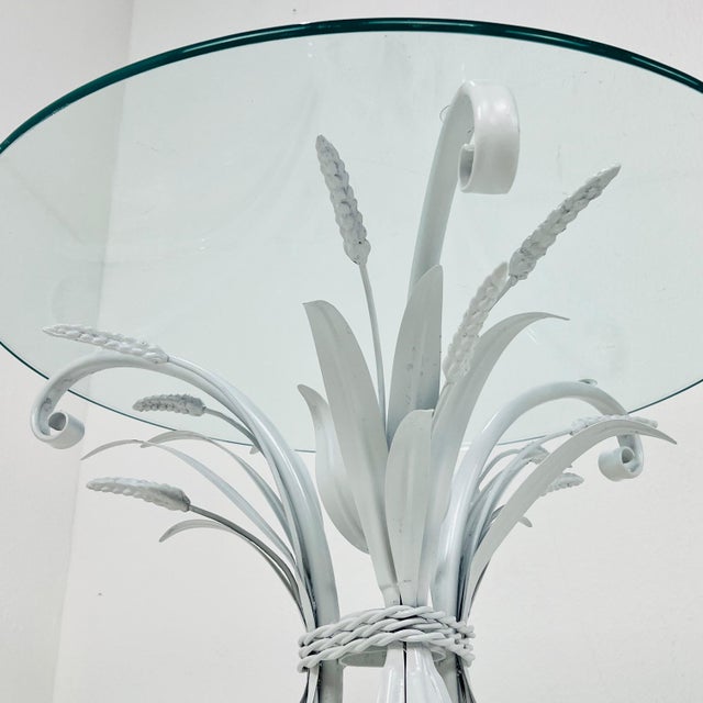 Coco Chanel Style Sheaf of Wheat Side Tables - A Pair For Sale - Image 9 of 9