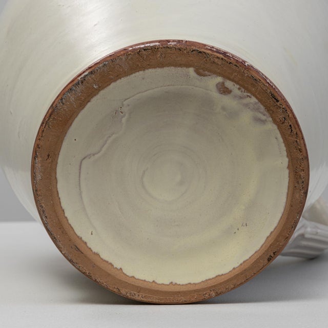 Off-white 20th Century German Ceramic Vase For Sale - Image 8 of 18