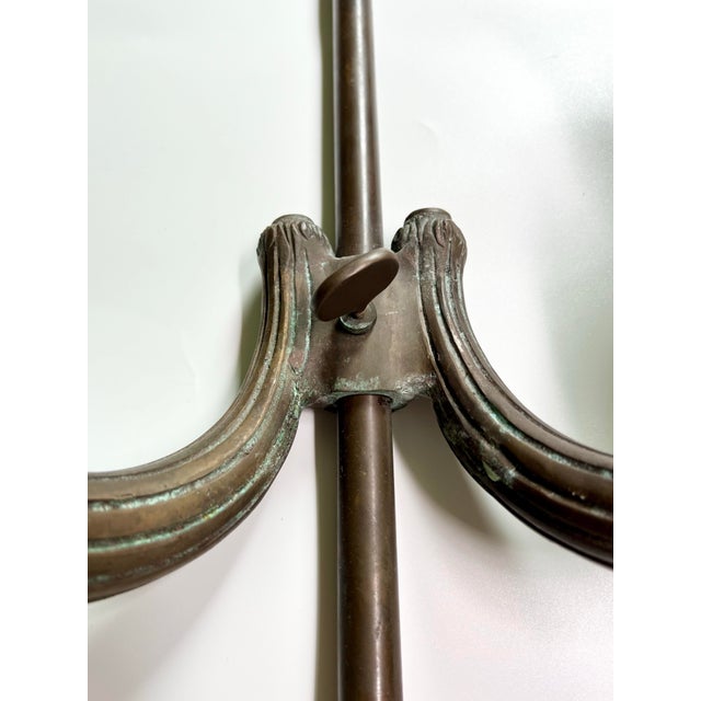 Mid 20th Century Pair of Mid 20th Century Neoclassical Egyptian Revival Heavy Wall Sconces For Sale - Image 5 of 10