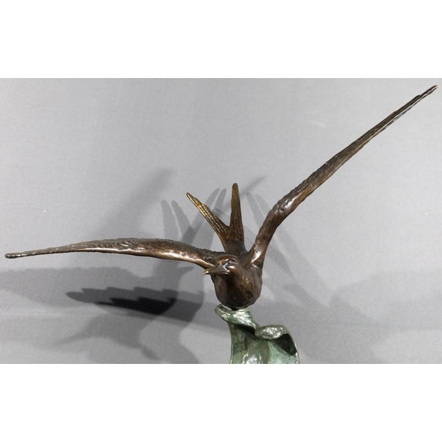 After Erget, The Seagull, Early 20th Century, Bronze For Sale - Image 5 of 18