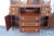 Mahogany Inlay 2 Part Breakfront China Display Cabinet With Desk For Sale In Miami - Image 6 of 12
