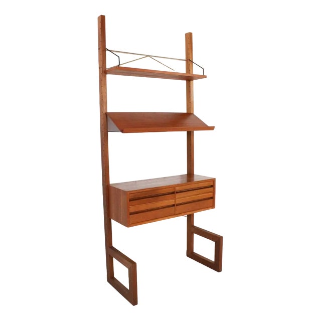 Free Standing Wall Unit Royal System by Poul Cadovius for Cado, Denmark, 1960s For Sale