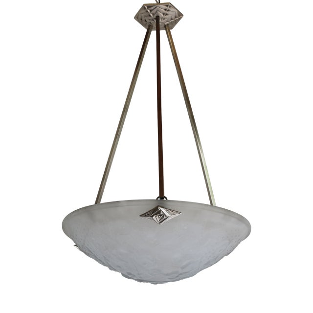 Art Deco Geometric Pendant by Muller Frères for Luneville, France, 1930s For Sale