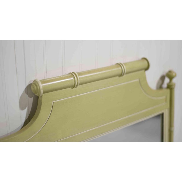 Mid 20th Century Vintage Hollywood Regency Faux Bamboo Wall Mirror by Henry Link For Sale - Image 5 of 9