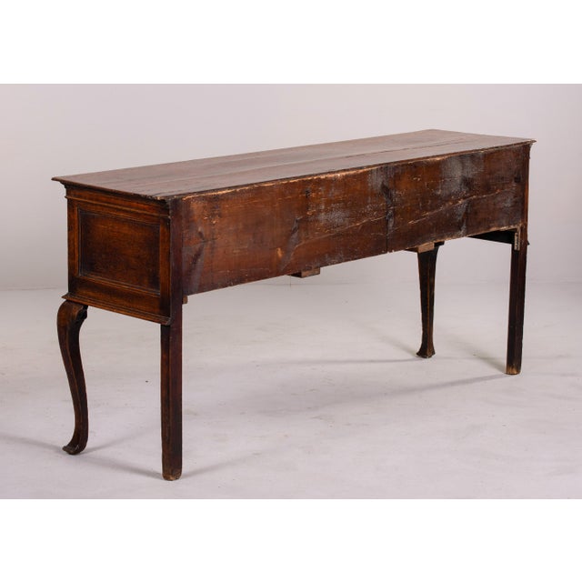 English Early 19th Century Oak Dresser Base or Console For Sale - Image 4 of 13