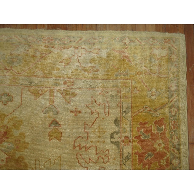 Vintage Inspired Angora Oushak - 6'3" x 8'6" For Sale - Image 4 of 7