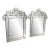 Venetian Cut + Etched Glass Gypsy Wall Mirrors, Pair For Sale