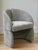 Contemporary Bently Gray and Gold Armchair Dining Chair For Sale - Image 3 of 6