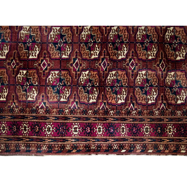 Textile Early 20th Century Persian Tekeh Rug For Sale - Image 7 of 13