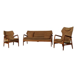 Seating Group Edith by Arnold Madsen & Henry Schubell for Bovenkamp, 1960s, Set of 3 For Sale