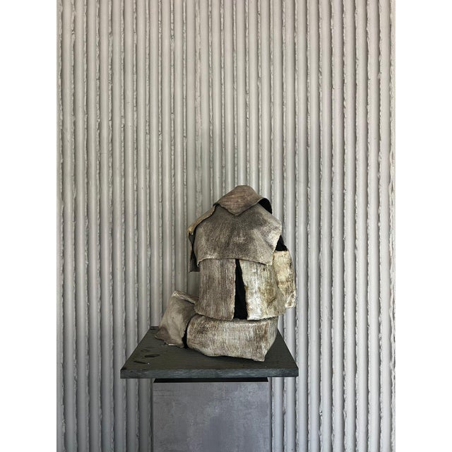 Belgian School Artist, Large Sculpture of Seated Figure, 20th Century, Ceramic For Sale - Image 16 of 18