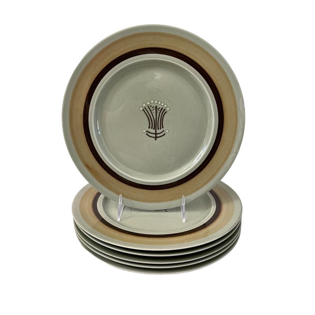 Mid 20th Century Franciscan Discovery Emerald Isle Dinner Plates, Set of Six For Sale - Image 5 of 5