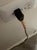 1960s Vintage Cast Iron Arrow Lamp With Leather/Paper Shade Rare For Sale - Image 5 of 6