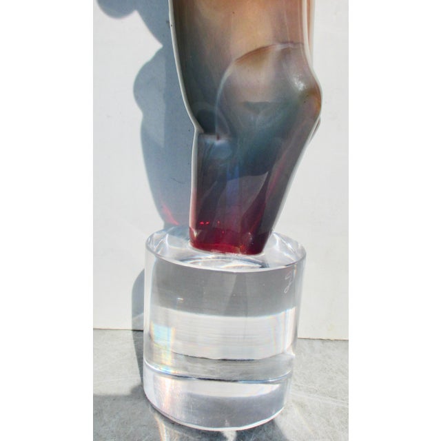 Dino Rosin Art Glass Female Sculpture For Sale - Image 10 of 13