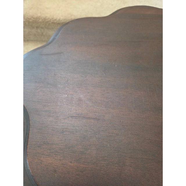 Vintage Mahogany Tilt Top Pie Crust Table For Sale - Image 11 of 13
