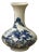 4.5" Chinese Blue White Scenery Flower Graphic Small Porcelain Art Vase For Sale
