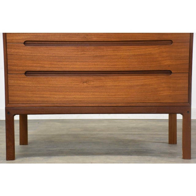 Brown 1960s Arne Wahl Iversen Danish Modern Teak Tall Dresser For Sale - Image 8 of 10