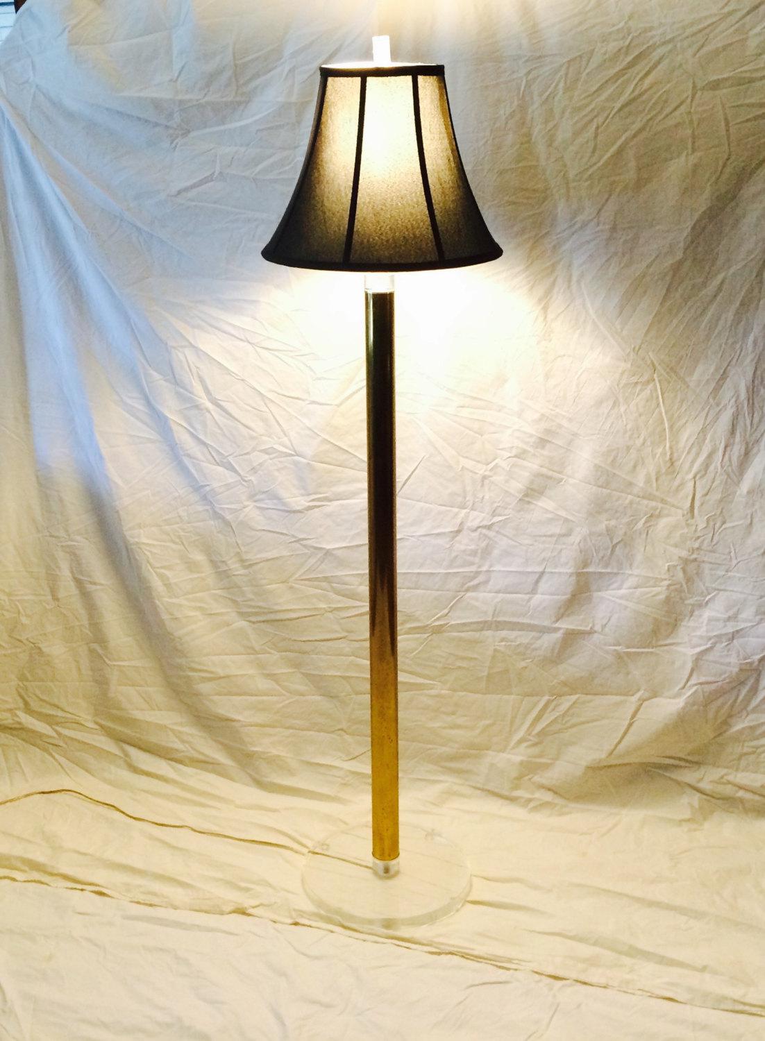 acrylic floor lamp lucite modern light