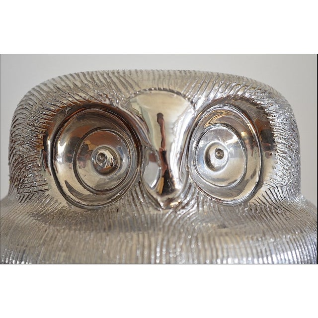 Gray Ceramic Owl by Aldo Londi for Bitossi, 1970s For Sale - Image 8 of 10