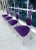 Memphis Style Dining Chairs in Purple & Green Microsuede Upholstered Panels For Sale - Image 9 of 13