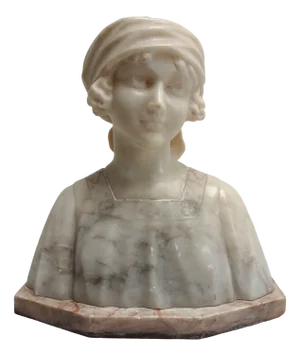 Early 20th Century Italian Marble Bust of a Child