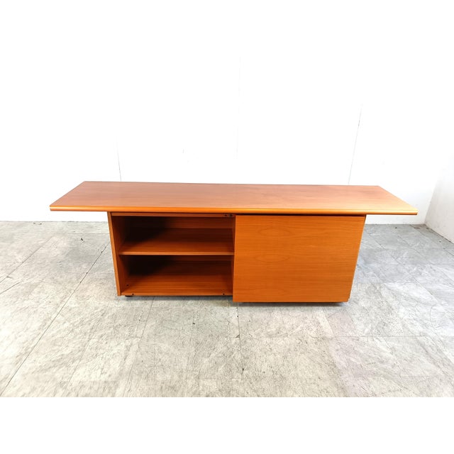 1990s Italian Wooden Sideboard with Sliding Doors, 1990s For Sale - Image 5 of 14