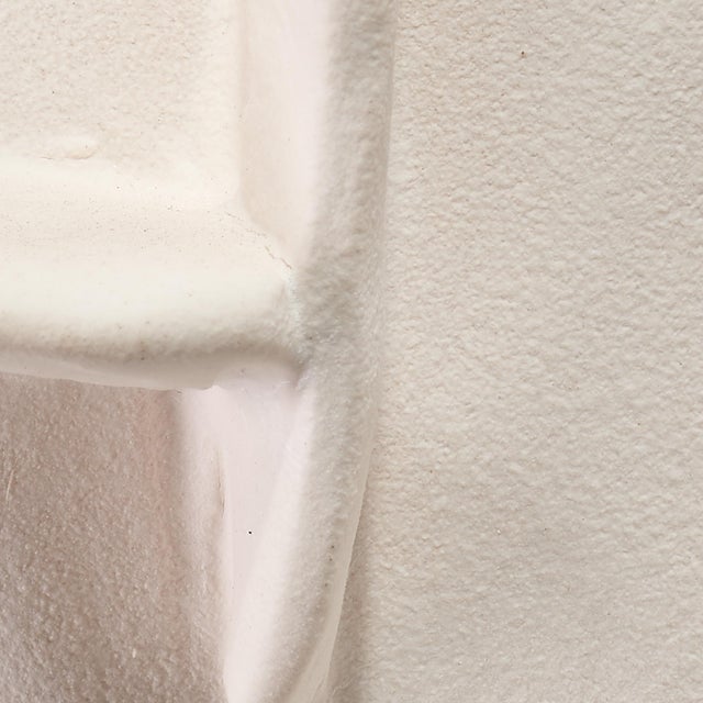 Jamie Young Helios Ceramic Table Lamp with Linen Shade, White For Sale - Image 4 of 6