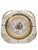 Vintage Set of Six 22k Gold Leaf Victorian Center Square Plates For Sale - Image 4 of 8