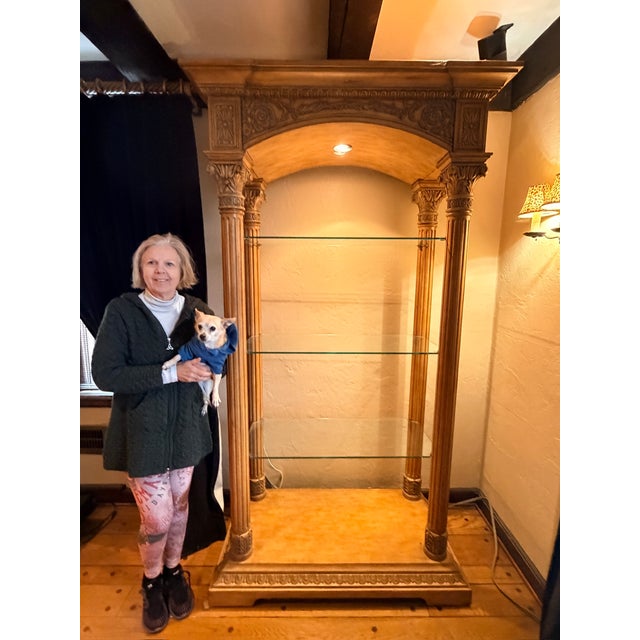 Wood Now Reduced - Monumental Neoclassical Carved Walnut Étagère For Sale - Image 7 of 7