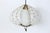 Progress Mtg. Co. Inc. nameled Off White metal hanging ceiling light. Featuring an abstract open basket form in enameled...