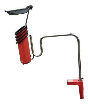 Salmon Skarabé Clamp Lamp from Ateljé Lyktan, Åhus, Sweden, 1970s