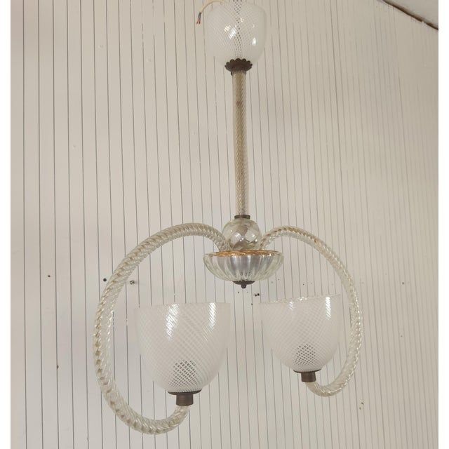 Mid-Century Modern Barovier Chandelier by Ercole Barovier, 1969 For Sale - Image 3 of 5