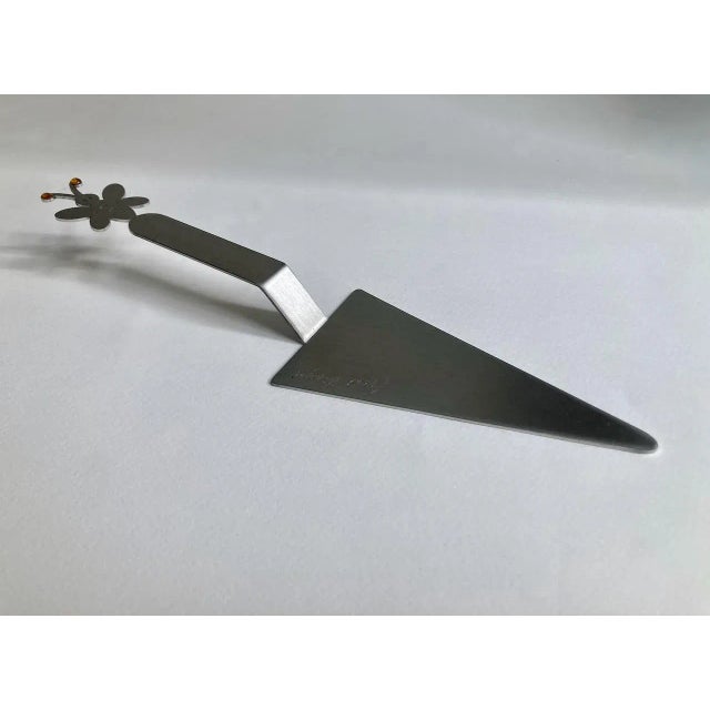 Vintage Anat Mayer Israel handcrafted Stainless Steel "Seven Kinds" Cake Server. Pie Server. Quiche Server. Spinach Pie...