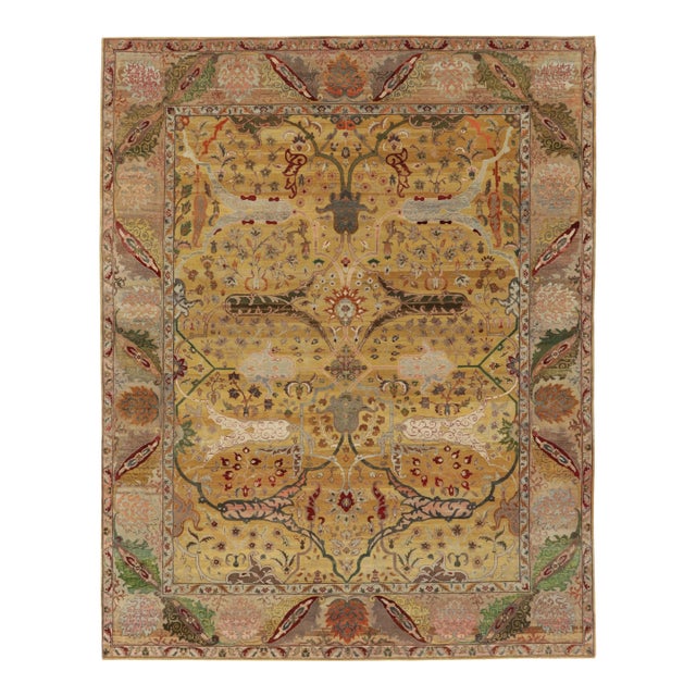 Rug & Kilim's Oversized Persian Garden Design Rug With Colorful Floral Vinery For Sale