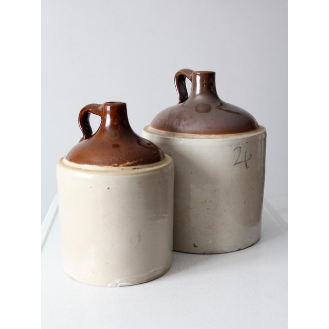 Beige Antique Stoneware Jugs For Sale - Image 8 of 9