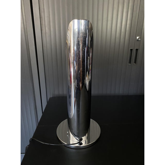 Vintage Chrome Flame Lamp in the style of Goffredo Reggiani, 1970s For Sale - Image 15 of 18