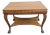 Early 1900s Ball and Claw Feet Tiger Oak Writing Office Desk Library Table 6410 For Sale