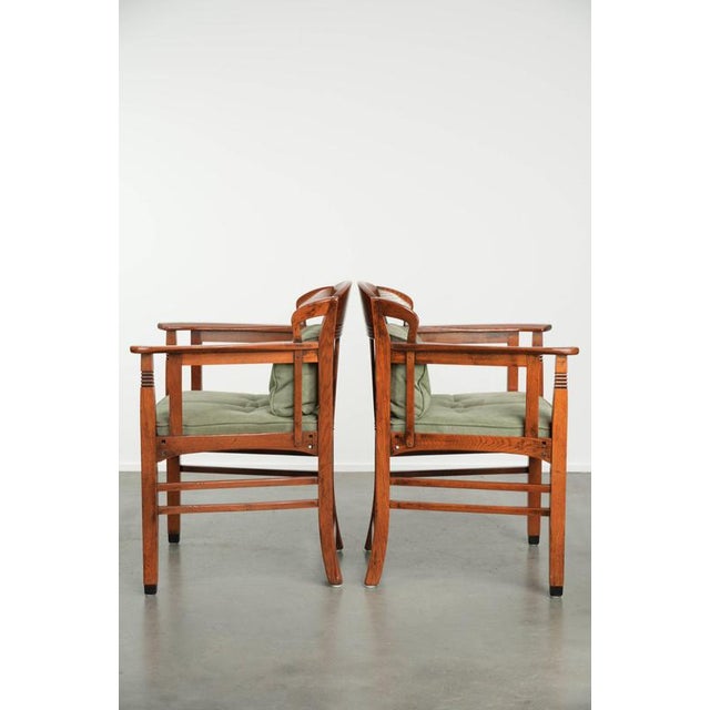 2000 - 2009 Art Nouveau Dining Chairs with Suede Upholstery from Schuitema, Set of 8 For Sale - Image 5 of 18