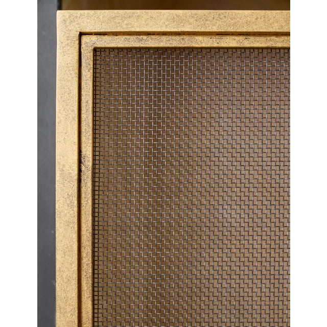 Warm Black Dakota Fireplace Screen For Sale - Image 11 of 12