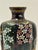 Japanese Antique Japanese Meiji Cloisonné Enamel Vase – Black Ground Floral Design, c.1900 For Sale - Image 3 of 4