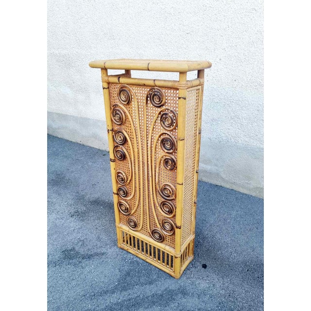 Mid-Century Bamboo and Rattan Radiator Cover by Franco Albini, 1960s For Sale - Image 13 of 13