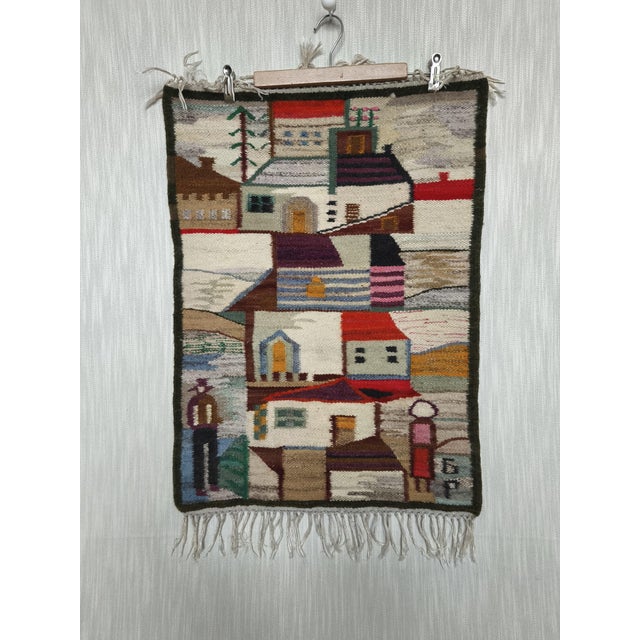 Brown Decorative Wall Tapestry by Piotr Grabowski, 1970s. For Sale - Image 8 of 8