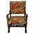 English Victorian Walnut Armchair with Lion Paws Feet, Late 19th Century For Sale - Image 15 of 15