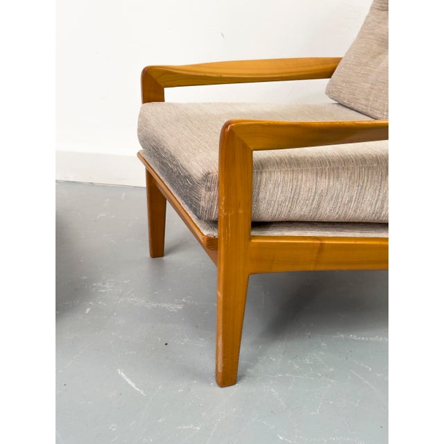 Vintage Cherrywood Lounge Chairs, 1960s, Set of 2 For Sale - Image 17 of 18