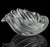 Mid-Century Modern Cartier Signed Murano Seguso Vintage Crystal Clear Ribbed Surface Italian Art Glass Seashell Shell Bowl For Sale - Image 3 of 11