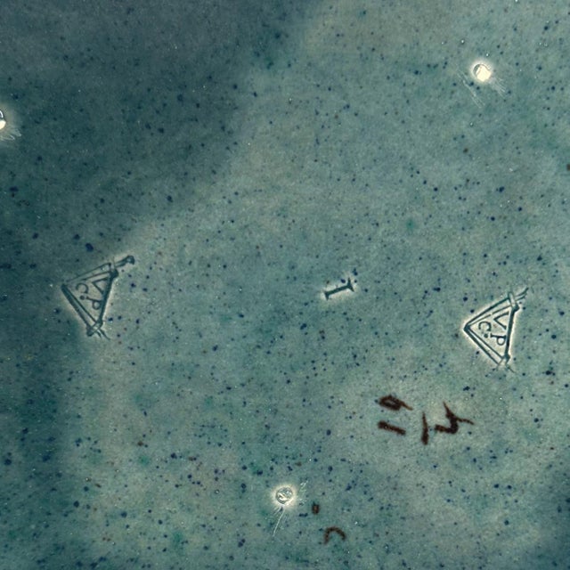 A Victoria Pottery Majolica Cobalt Basketweave Sardine Box, English, Ca. 1883 For Sale - Image 12 of 12