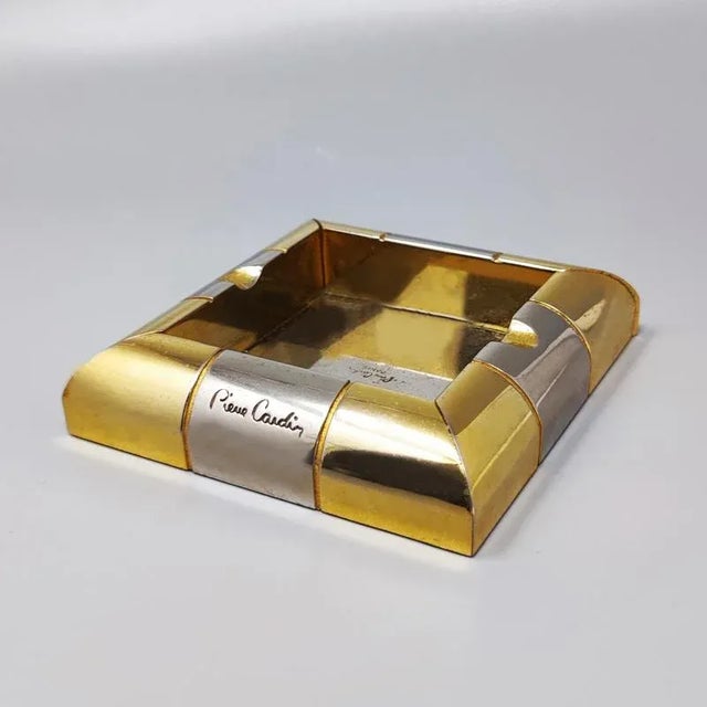 Gold French Smoking Set by Pierre Cardin, 1970s, Set of 2 For Sale - Image 8 of 9