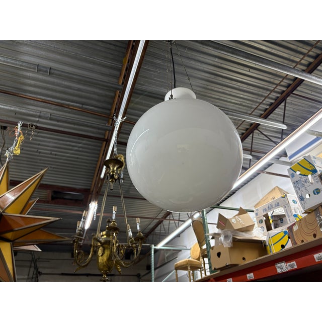 1970s Italian Modern Sphere Pendant For Sale - Image 6 of 11