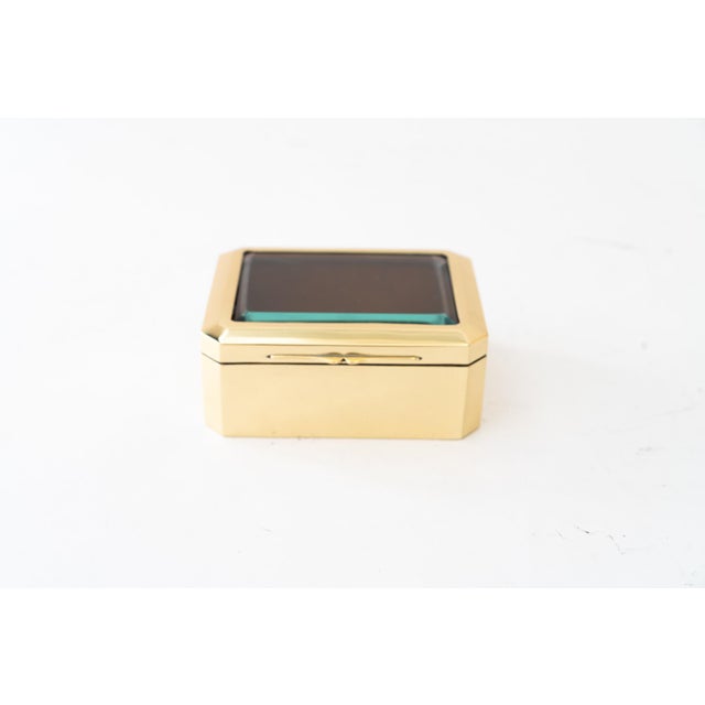 1920s Art Deco Jewelry Box with Cut Glass Vienna, Austria, 1920s For Sale - Image 5 of 14